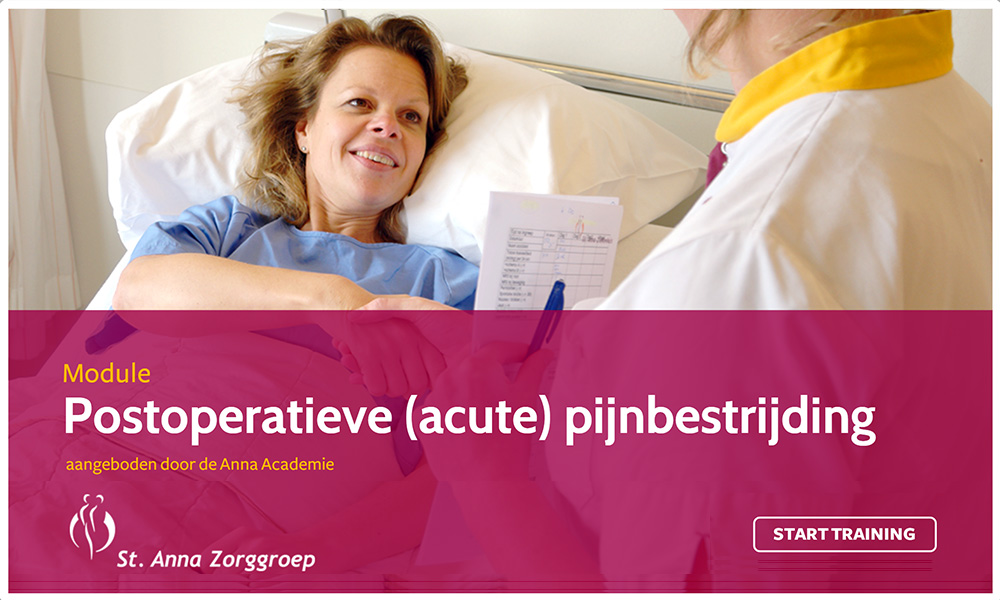 E-Learning Postoperatieve pijnbestrijding – Anna Ziekenhuis