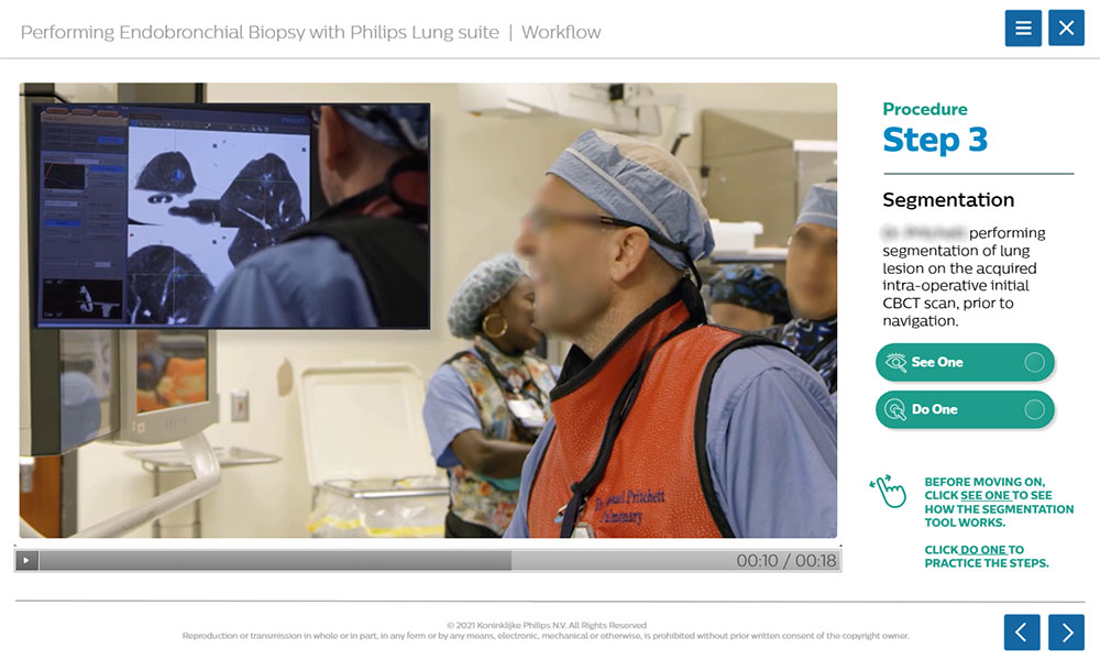 e-Learning Philips IGT – LungSuite biopsy